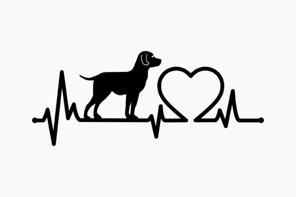 A Labrador Heartbeat: A Crafts & Graphics Asset for Modern Branding