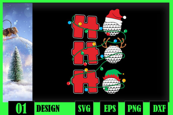 A Review of Christmas Lights Ho-Ho-Ho Santa Golf Embroidery
