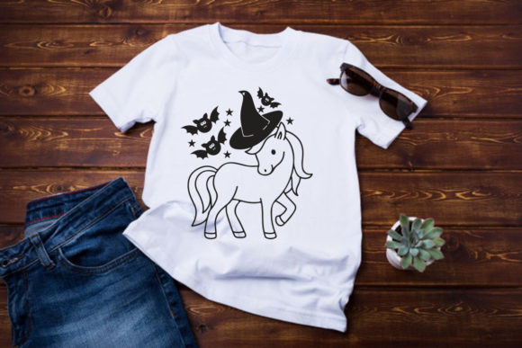 Halloween Unicorn Graphics for T‑Shirt Designs & Branding