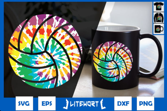 How a Tie-Dye Volleyball Graphic Can Enhance Your Publishing Workflow