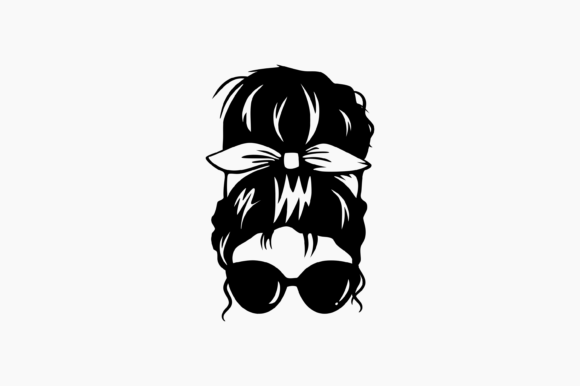 Messy Bun Momlife Graphics for Crafts and Creative Businesses