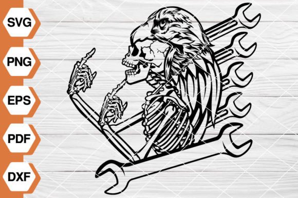 Skull Mechanic: An Industrial Graphics Illustration