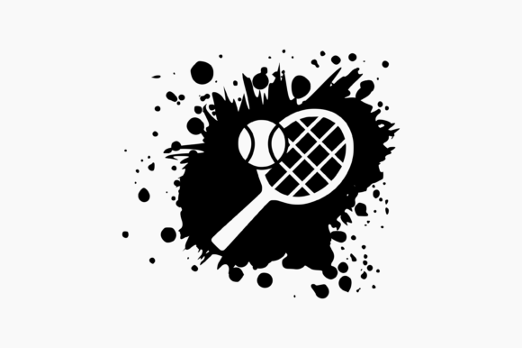 Tennis Splat Ink Graphics for Lifestyle & Crafts Blogs