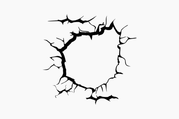 The Cracked Wall Graphic: A Versatile Design Asset for Content Creators