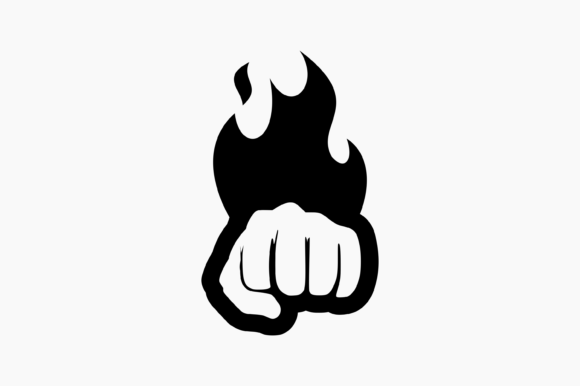 The Flaming Fist Graphic: A Raw Power Element for Crafts & Branding