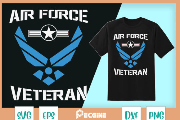 USAF Veteran Graphics for T-Shirt Designs and Web Content