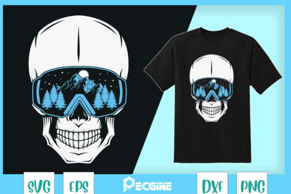 Vail Colorado - Ski Snowboard Skeleton Graphics for T-Shirt Designs